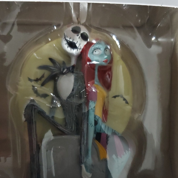 Hallmark Jack Skellington and Sally Ornament - Black, White, Red, Blue - Picture 2 of 5